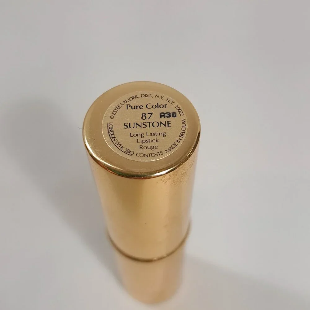 NEW Estee Lauder‎ Pure Color 87 Sunstone Long Lasting Lipstick gold tube lip